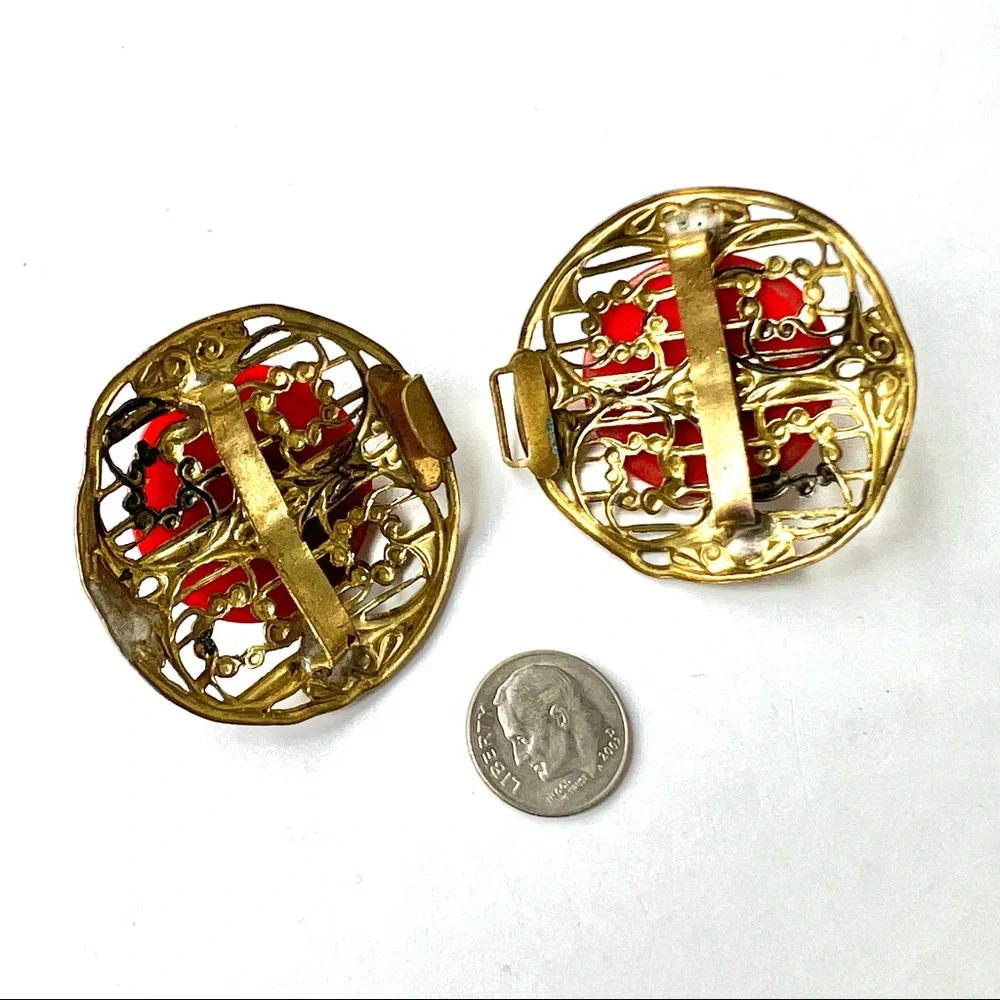 Antique Belt Buckle Filigree Vintage Wear or Crafts Creative Possibility